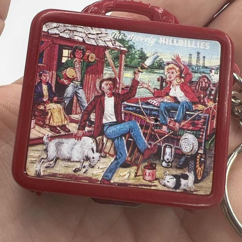 Vintage 1998 The Beverly Hillbillies Mini Lunchbox & Thermos & Apple Keychain - Picture 5 of 12